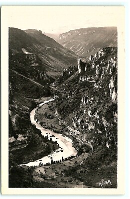 S04-2065, GORGES DU TRAN, LE POINT SUBLIME, **VINTAGE REAL PHOTO POSTCARD