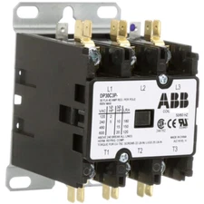 DP30C3P-F ABB 3-Pole 30A Definite Purpose Contactor 24V-Coil NEW