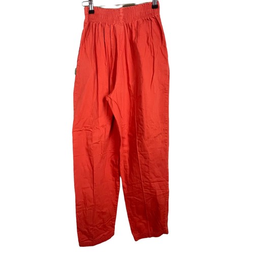 Vintage Bis Bis Gene Ewing Wrinkled Rich Denim 2-Piece Pant Set Size S Orange - Picture 9 of 11