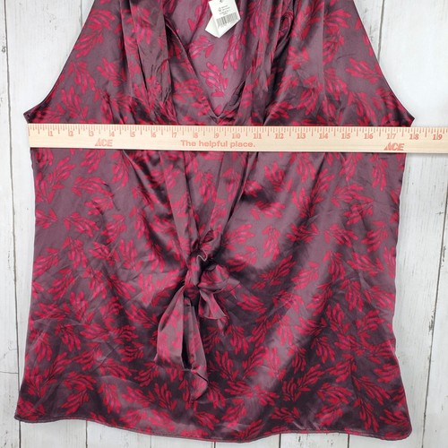 Banana Republic Trina Turk 0 Silk Blend Sleeveless Neck Bow Blouse Halter Top SM - Picture 6 of 7