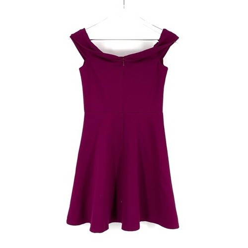 Abito donna Lulus Season of Fun magenta skater spalle scoperte taglia small - Foto 2 di 5
