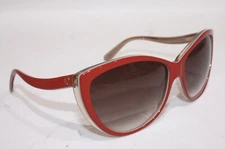 ALEXANDER MCQUEEN SUNGLASSES AMQ 4147/S RED/GRAY F13-JS ONLY! GENUINE Free Ship