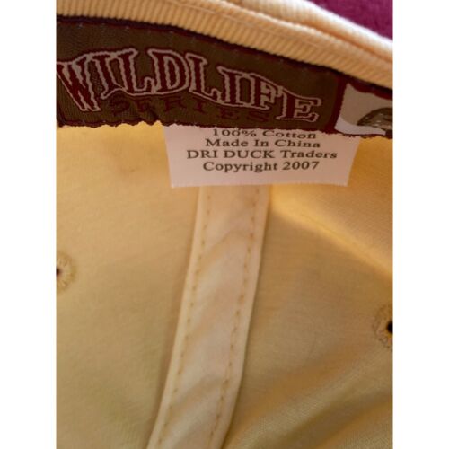 DRI-DUCK WILDLIFE SERIES 2007 YELLOW EMBROIDERED EQUESTRIAN BASEBALL CAP NWOT - Picture 8 of 9
