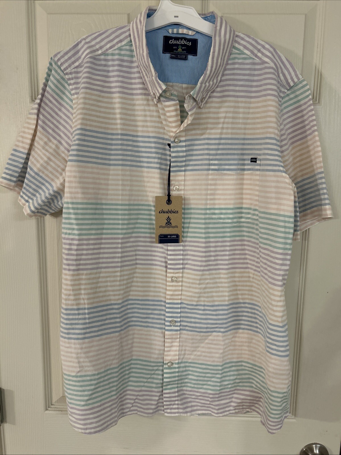 FILA Chubbies Friday Shirt The Rainbow Row Size XXL NWT $64