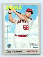 2019 Topps Heritage Kole Calhoun Los Angeles Angels #4