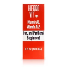 HIERRO VIT - B-12 DIETARY SUPPLEMENT / SUPLEMENTO - 6oz