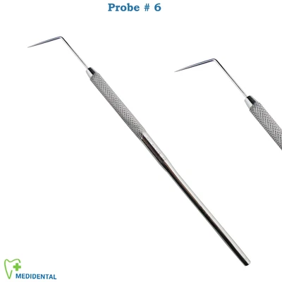 Zahnsonde Einendig Zahnreiniger Diagnostisch Zahnarzt Instrumente Probe Fig. 6 - Bild 1 von 4