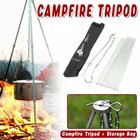 Camping Tripod Outdoor Cooking Pot Cast Iron Fire Grill Oven for Picnic Campfire