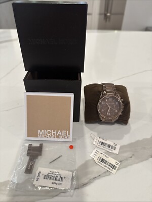 Michael Kors MK-5493 Women's Multi Function Wrist Watch with Case NEEDS BATTERY