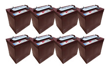 x8  Trojan T-145 T145 6 Volt 260 Ah Flooded Lead Acid Deep Cycle Battery