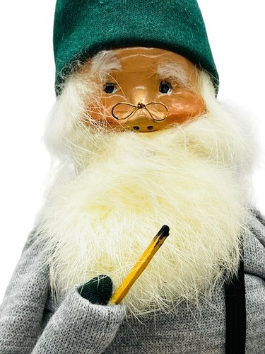 Byers Choice Working Santa Pencil List 1985 Bumpy Base 13 inch Suspenders - Picture 2 of 10