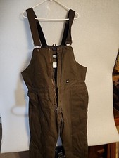 Key Brand Brown 3XLS Insulated Bib Overalls Preowned