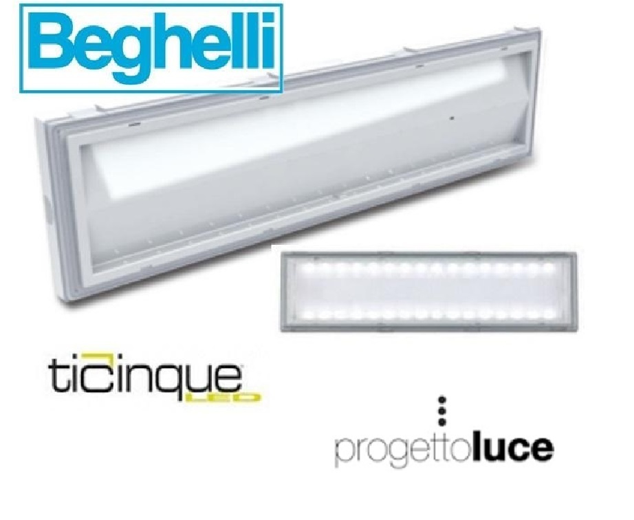 Luce Emergenza Beghelli 8584 LED 18W | 8 Ore Autonomia per Casa