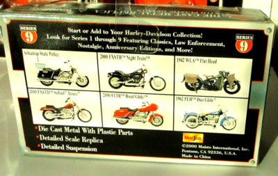 Maisto 1/18 Harley Davidson Motorcycles (6) Series 9 2000 Complete