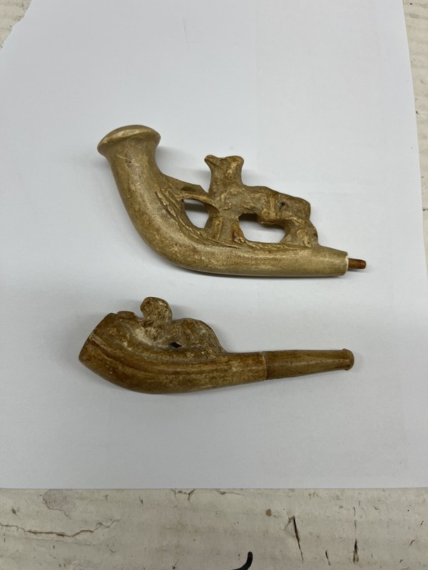 Vintage Carved Small Tobacco Pipes