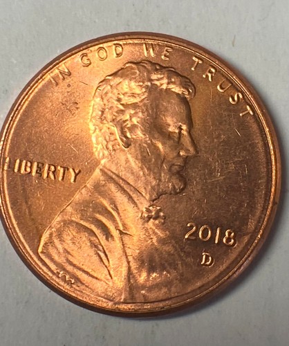 Mint error 2018 D Penny - initials VDB on obverse not actual letters but arches - Picture 6 of 7