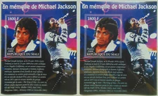 Michael Jackson pop rock singer music s/s MNH - 2 s/s #ML0938p