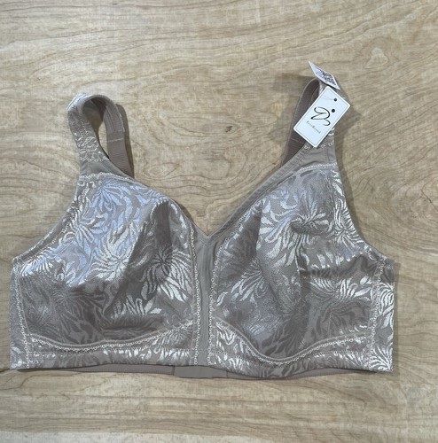Zero Bound Minimizer Bra Wire Free Full Coverage Comfort Strap Size 44DD/E Beige - 第 1/11 張圖片