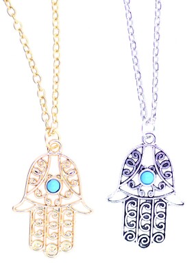 HAND VON FATIMA HAMSA KHAMSA KABBALA böser Blick / Brille Halskette, Auswahl