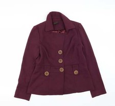 Debbie Shuchat Womens Purple Jacket Size L