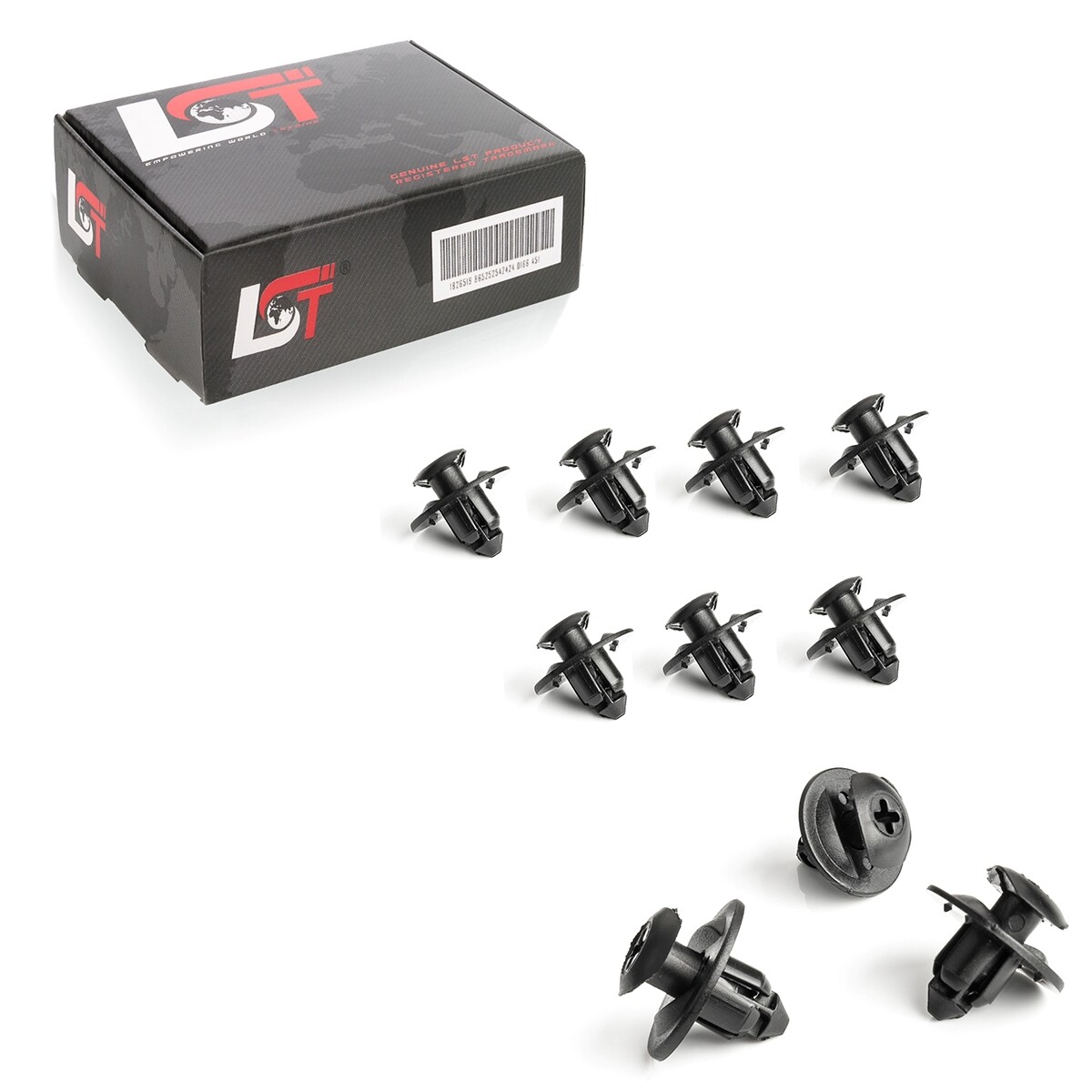 10x Wheel arch front fender fastening clips for Ford Transit Courier