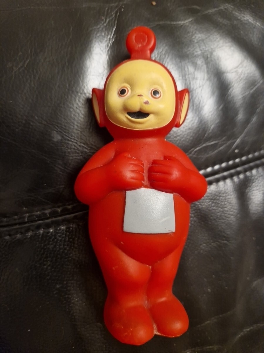 Vintage CBBC Teletubbies Vinyl Toy Hollow Bath Red Teletubby Po