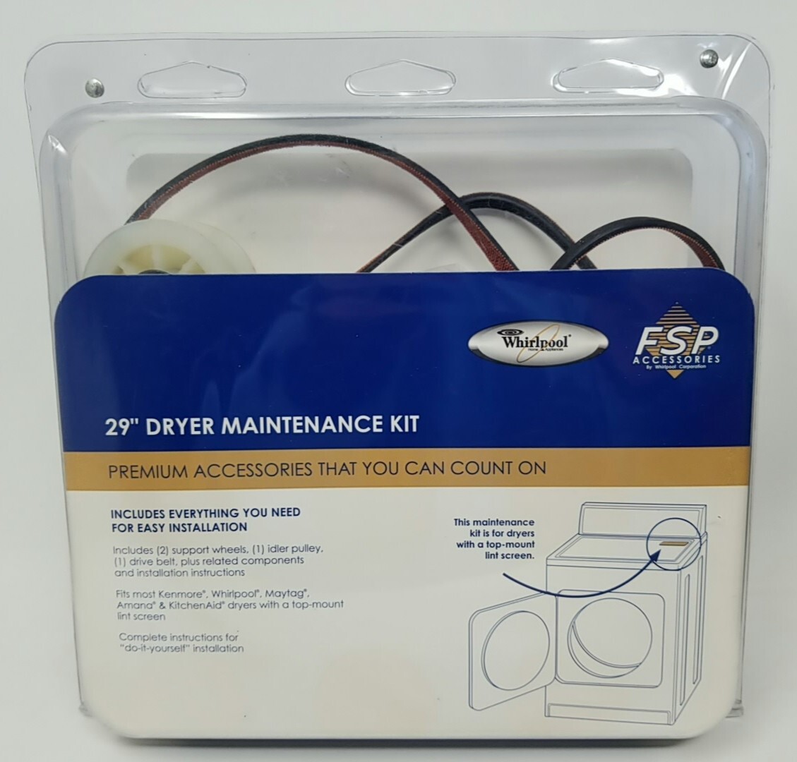 Kit Rulli Cinghia Asciugatrice Per Whirlpool Kenmore WPW10314173 W10314171 4392065 Wp4392065 691366~p140576003 - Foto 7
