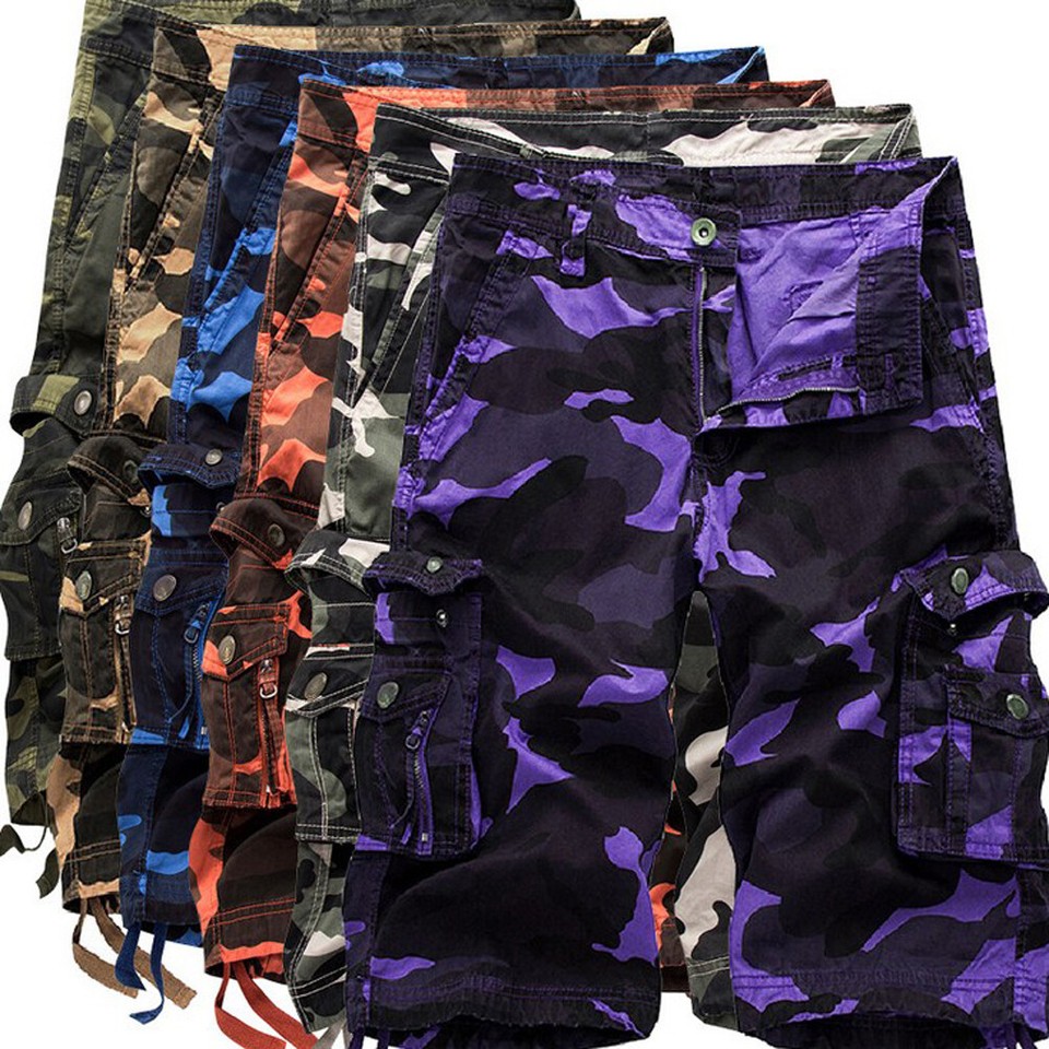Pantalones De Camuflaje Militar Para Hombre Con Bolsillos Pantalones Cortos ”