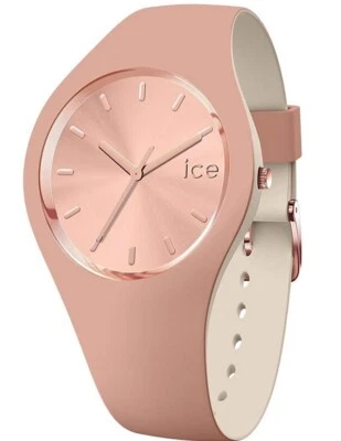 Ice-Watch ICE 016980 Duo chic Blush Small Damenuhr neu Silikon beige creme M12 - Bild 1 von 2