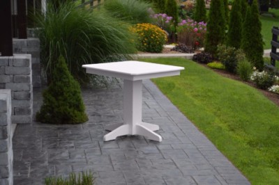 A&L Furniture Co. Square Amish-Made Poly Dining Tables - In 2 Sizes & 13 Colors