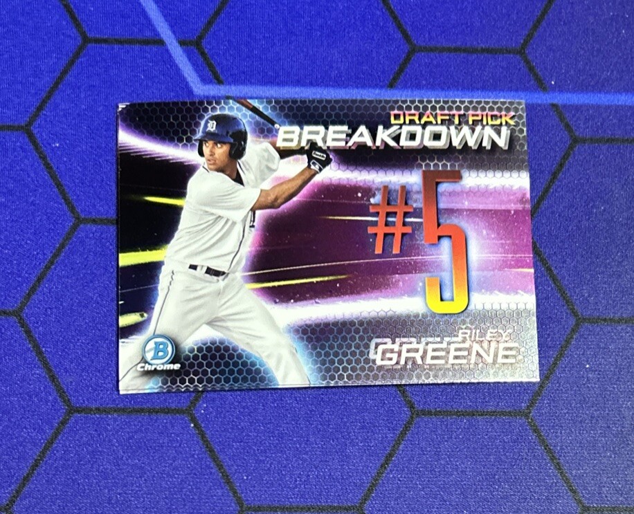 2019 Bowman Draft Riley Greene Bowman Scout Draft Pick  Detroit Tigers #BSB-RG