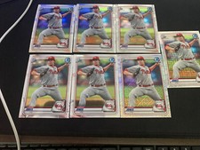 Lot Of (7) 2020 Bowman Chrome Mojo BCP-65 Damon Jones - Phillies Refractors