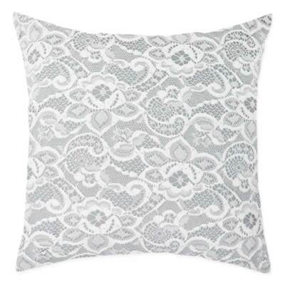 Kissen mit bestickter Spitze Grau moderne Einrichtung Haus für Bett oder Sofa