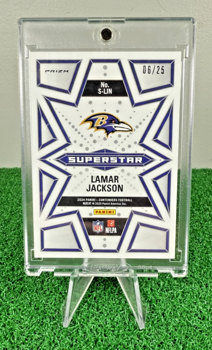 10枚限定 Contenders Optic ラマー・ジャクソン PSA 8 Lamar Jackson 2024 Contenders Optic Case Hit Superstar Clr