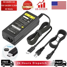 65W Type C/USB-C AC Adapter Charger for HP Chromebook X360 HP Spectre x360 13