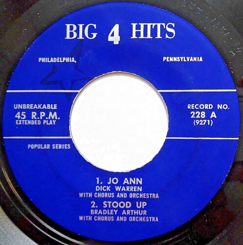 DICK WARREN / GOOCH JACKSON rockabilly 45 4 big hits EP Jo Ann / Oh Boy l w3672 - Picture 1 of 2