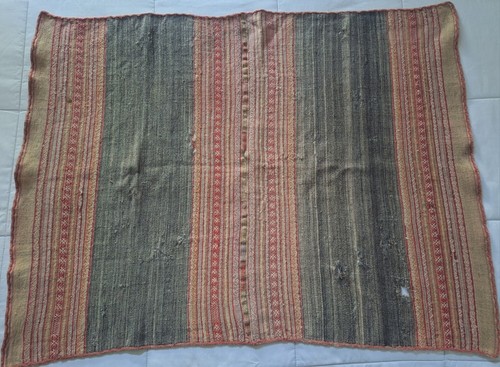 Textil boliviano de lana tejido a mano antiguo - Aguayo - Imagen 20 de 22