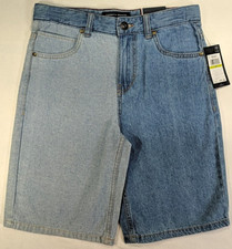 TOMMY HILFIGER Boy's Jean Shorts size 14R Two Tone Adj Waistband 100 Cotton NWT