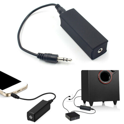 3.5mm Aux Audio Noise Filter Ground Loop Isolator Eliminate Car Electric No ^h^