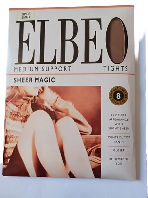 Elbeo tights sheer magic medium support 15 denier colour Spice size small