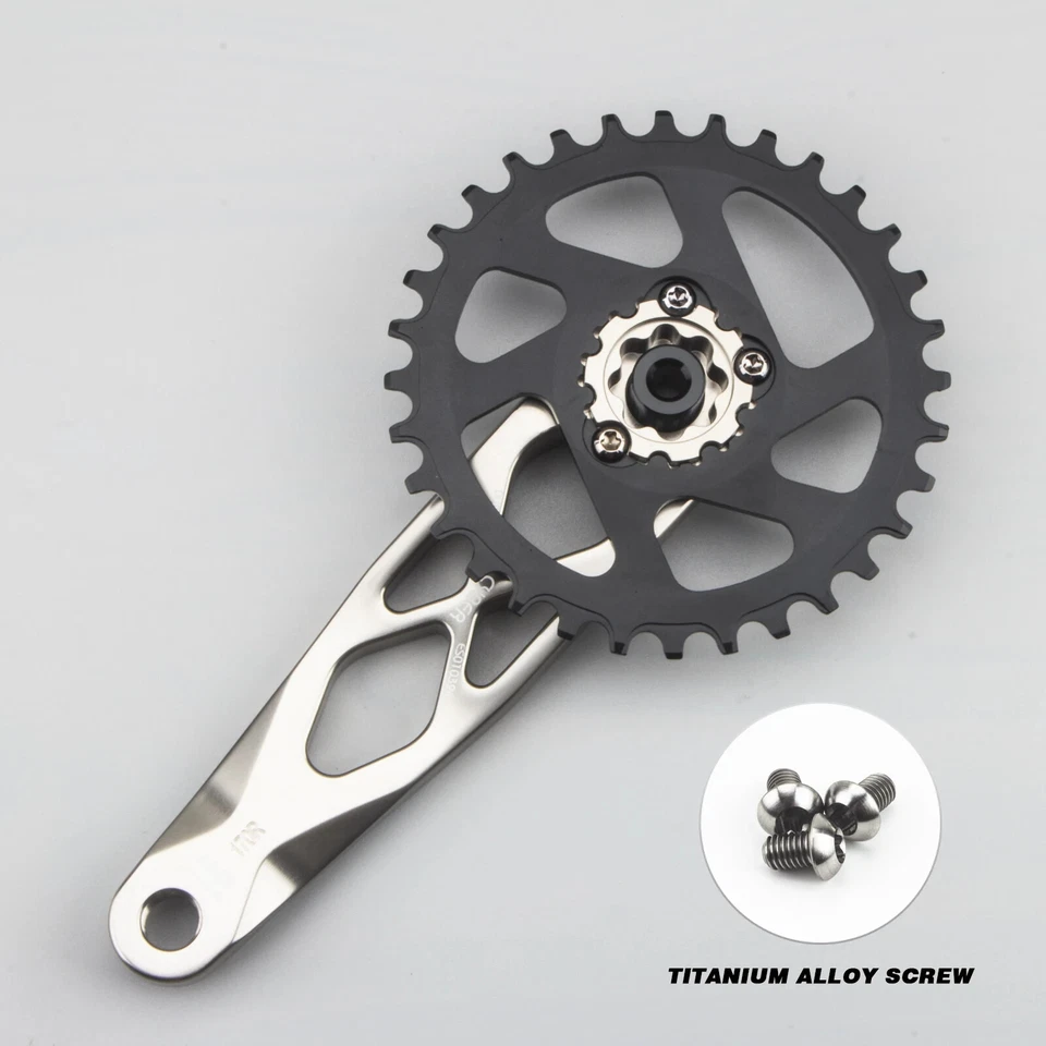 Juego de bielas MTB 170 mm R-SPEC Trail Enduro bicicleta DUB 29 husillo de manivela hueca CNC Foto 4 de 4