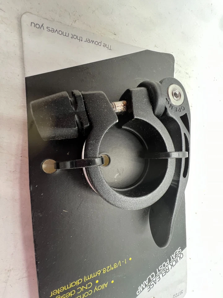 Abrazadera de cuello de carpeta de tija de sillín de liberación rápida negra 28,6 mm (1 1/8") 51722 Foto 4 de 4