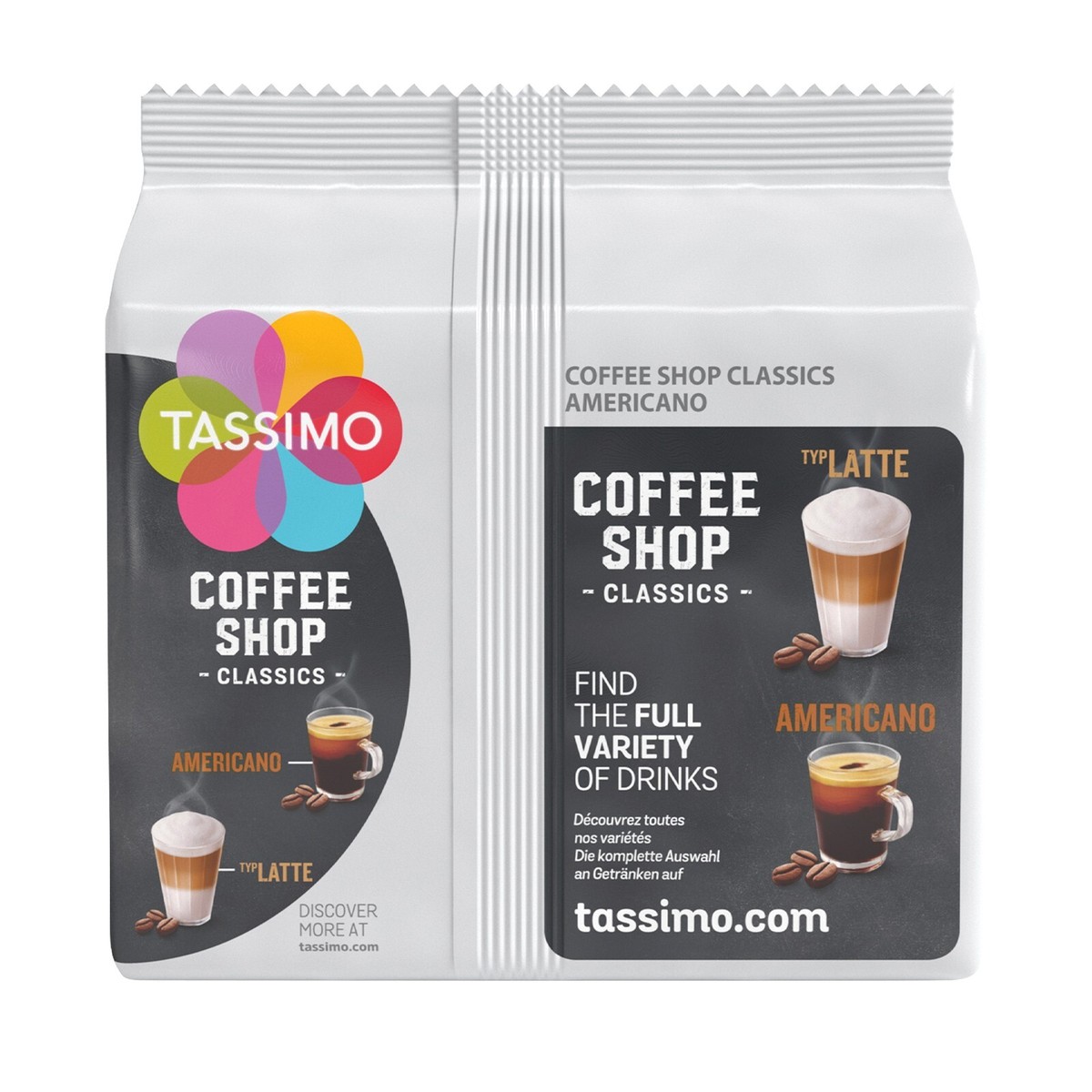 Tassimo Coffee Pods Coffee Shop Classics Americano 5x12 Drinks