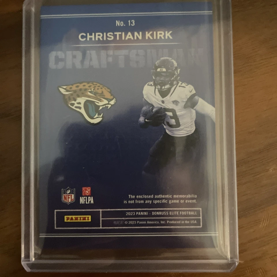 2023 Panini Donruss Elite CHRISTIAN KIRK Craftsman Jersey Patch /375 - Image 2 of 2