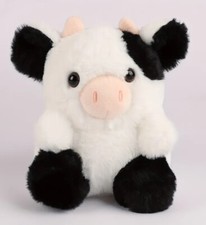 Black Strawberry Cow 8 Inch Stuffed Animal Plush Toys Toddler Doll Kids Gifts