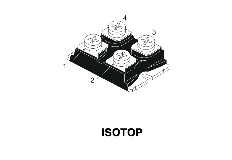 1x STE53NC50 - N-Kanal MOSFET - 500V - 53A - 0.070Ω - ISOTOP STMicroelectronics - Bild 4 von 4