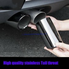 2pcs Black Exhaust Muffler Tail Pipe Tip Tailpipe for Audi A1 A3 A4 Q5 2012-2017