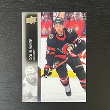 2021-22 Upper Deck Series 1 Hockey Colin White Base #132 Ottawa Senators