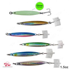 1.5oz Colt sniper vertical Jig  w/ a MUSTAD 3x Treble Carbon Steel Hook 42g New