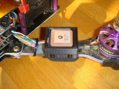 3D Printed BN-220 GPS Arm Mount for Eachine Wizard X220 FPV Drone